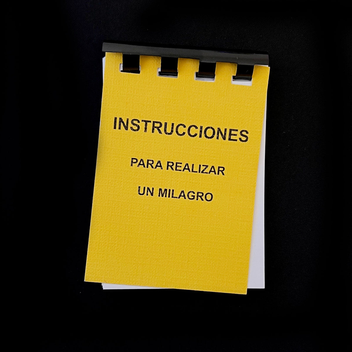 Instrucciones (para realizar un milagro)